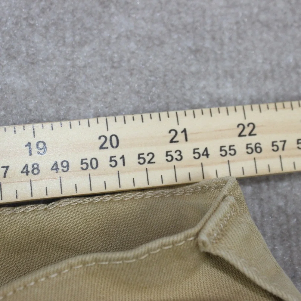 True Religion Ricky Relaxed Straight Cut Off Shorts Tan Khaki Mens 42